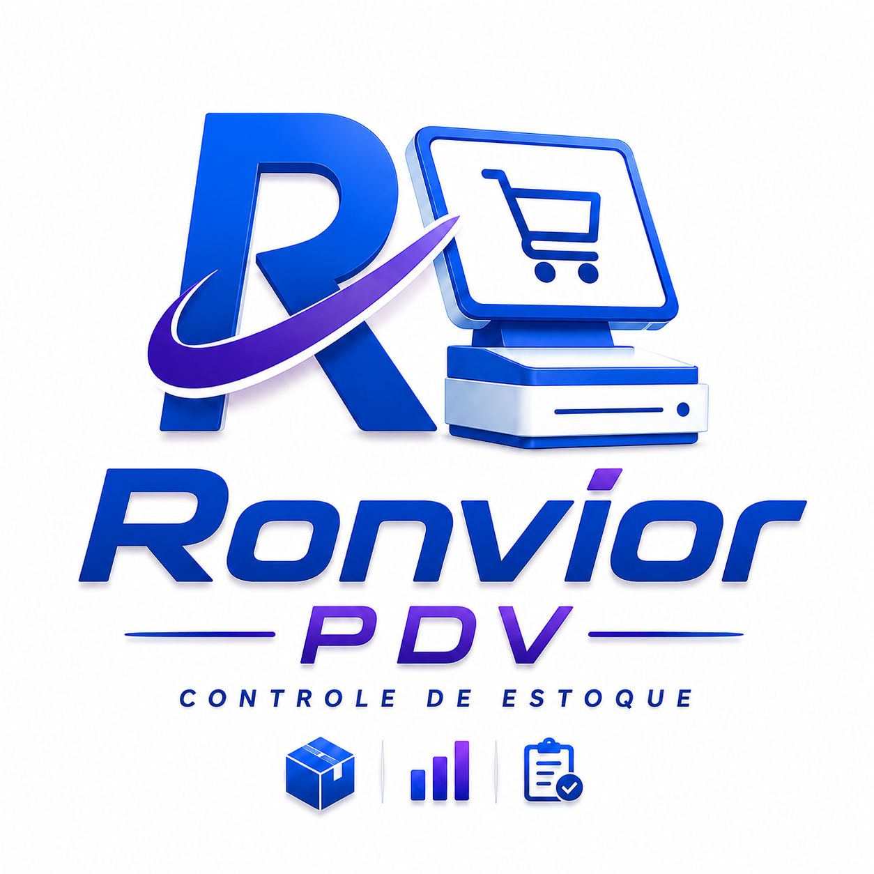 Logotipo oficial Ronvior PDV Controle de Estoque